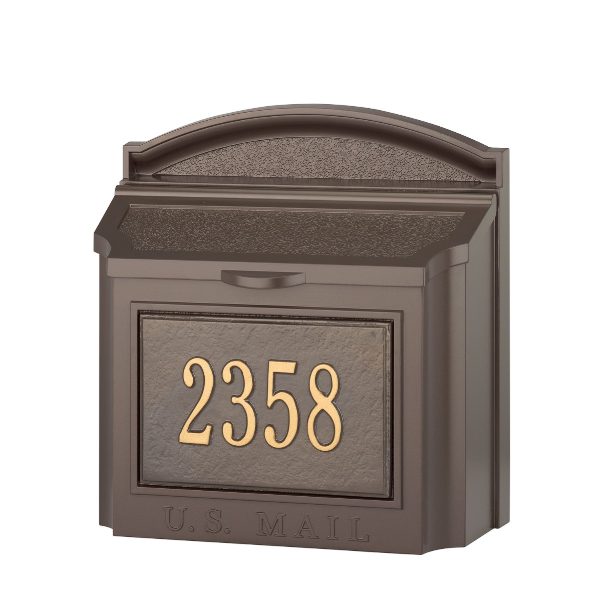 Whitehall Custom Wall Mount Mailbox with Removable Locking