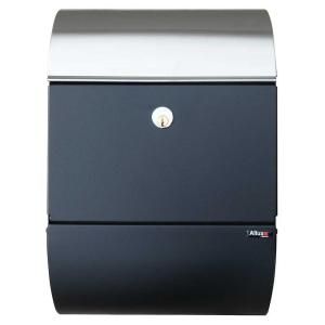 Allux Series Mailboxes Allux 3000 in Black w/Steel