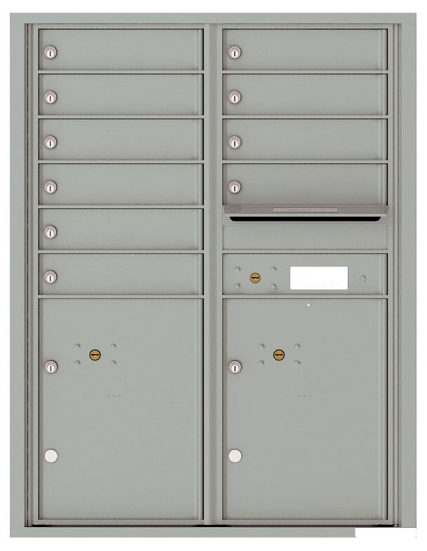 Mailbox With 10 Tenant Doors And 2 Parcel Lockers 4c11d 10