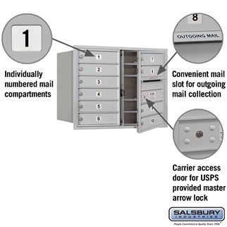 Salsbury 3706D-10FU 4C Mailboxes 10 Tenant Doors
