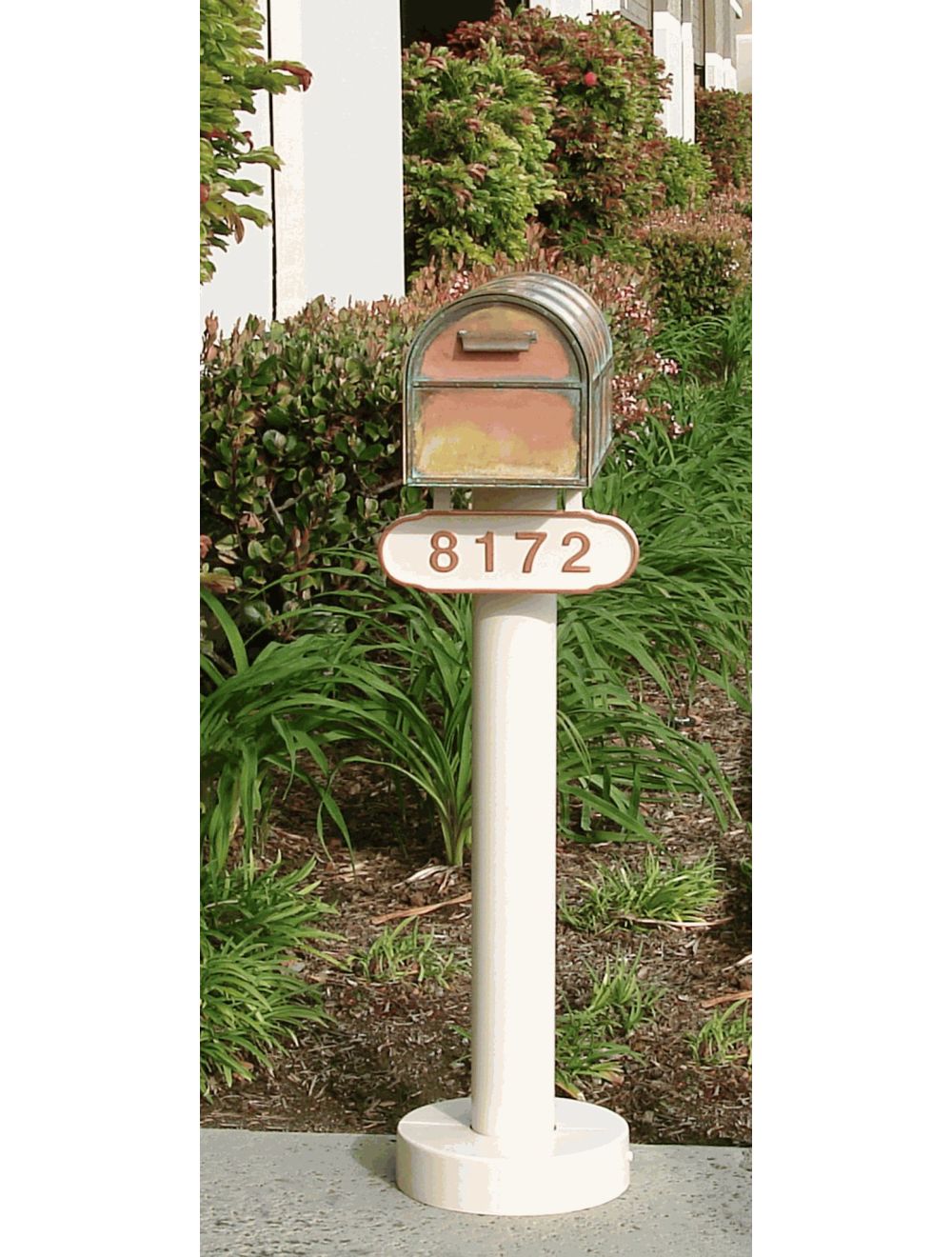 Basic Mailbox Post & Westchester Brass Mailbox
