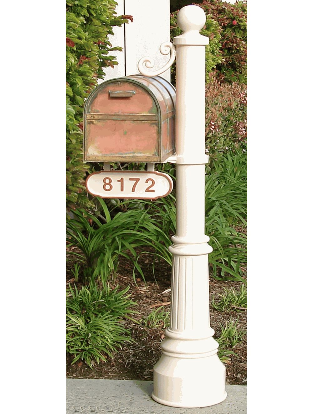 locking mailbox pillar