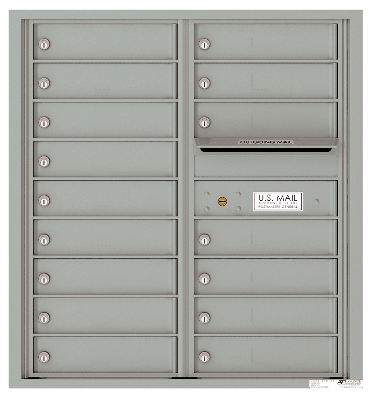 Mailbox With 16 Tenant Doors And Outgoing Mail Slot   Versatile Front Loading Double Column Commercial Mailbox With 16 Tenant Doors And Outgoing Mail Slot 138 